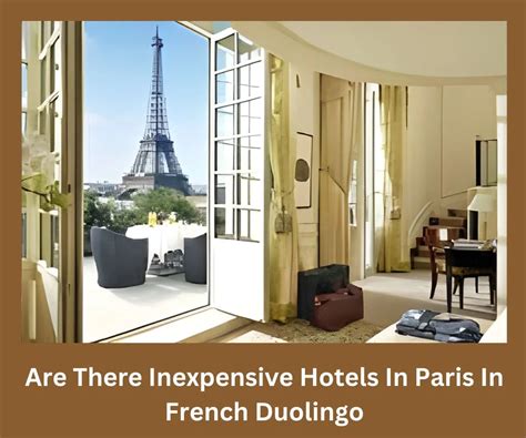 are there inexpensive hotels in paris in french